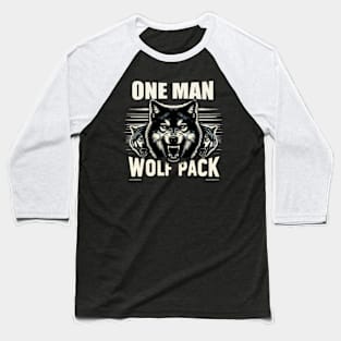 "Lone Howler Chronicles: One Man Wolf Pack T-Shirt Baseball T-Shirt